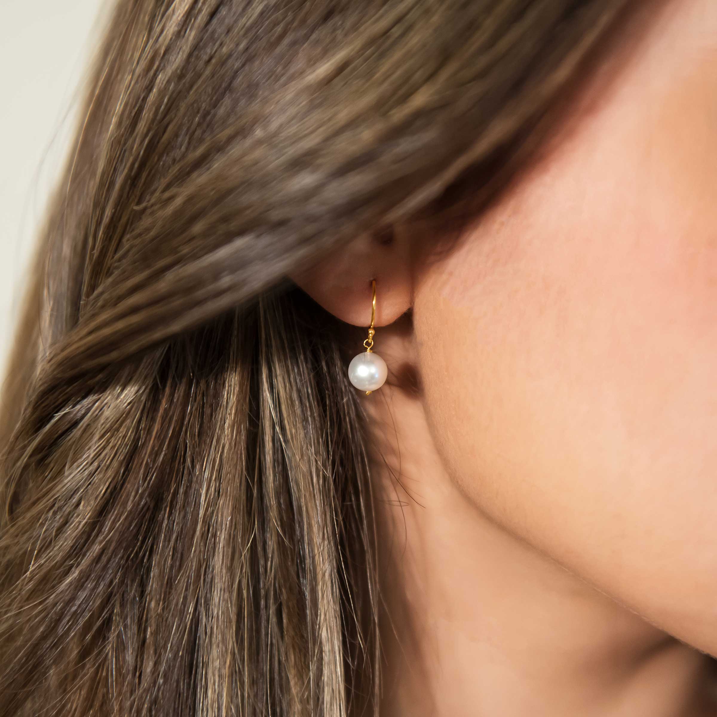 AUSTIN | Pearl wedding earrings